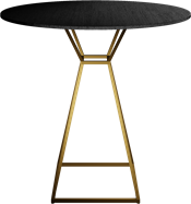 Gold Hourglass Cafe Table