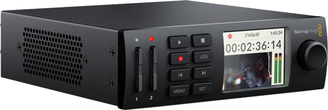 BlackMagic HyperDeck Mini with up to 4hrs recording time
