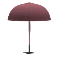 Umbrella Domed - 2.4m - Burgundy