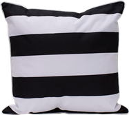 Stripe Cushion - Black/White - 50 x 50cm