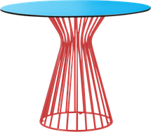 Red Monroe Cafe Table
