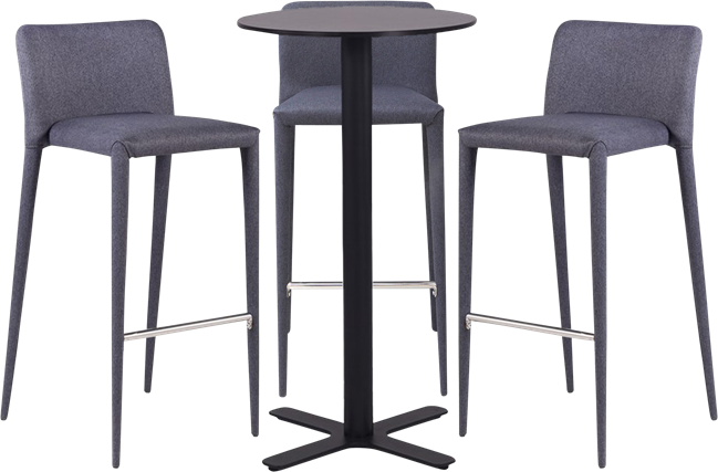 Plus Bar Table Package - 3 Stools