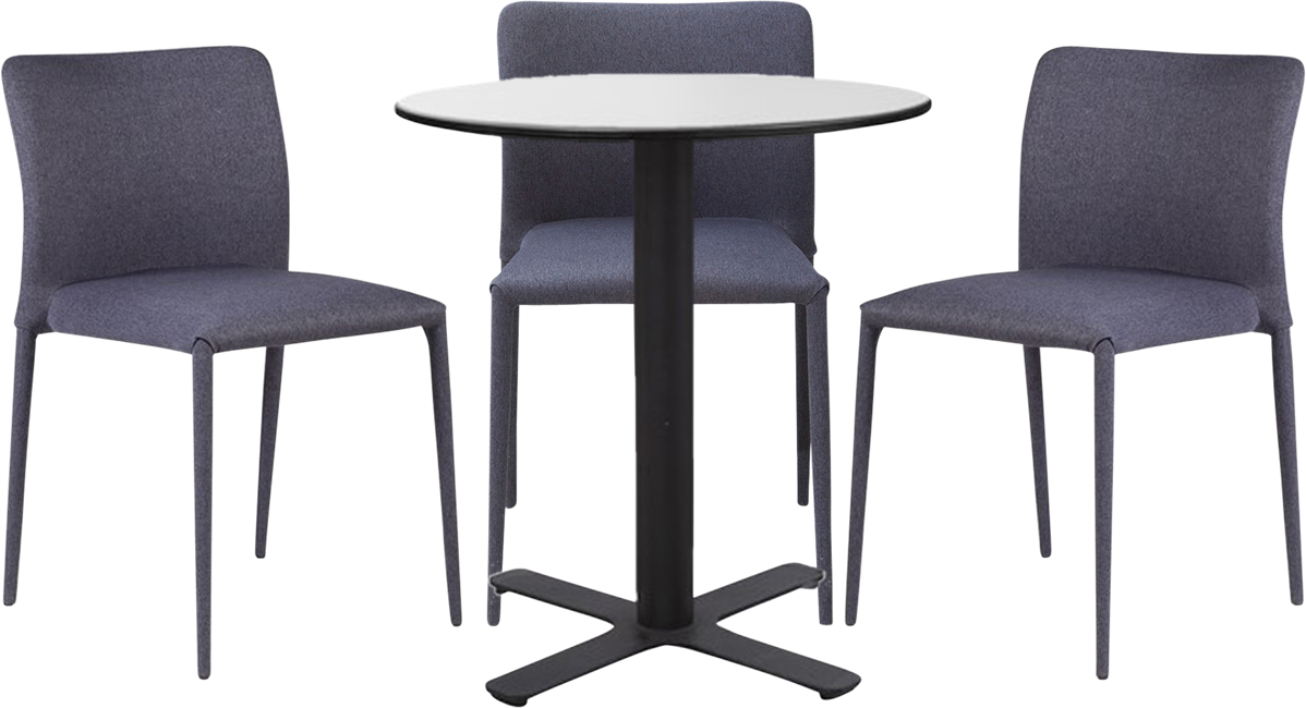 Plus Cafe Table Package - 3 chairs