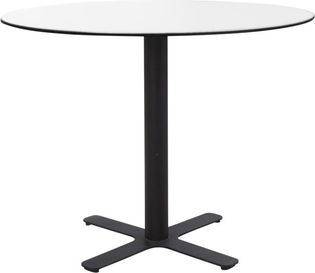 Black Plus Cafe Table - 80cm Rd