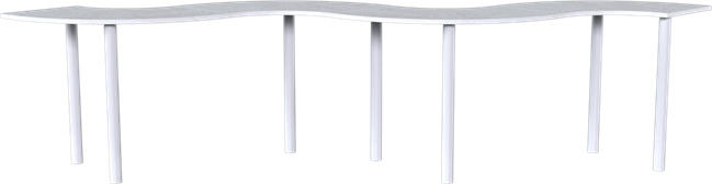 Pluto Bar Table - Wave 6.2m