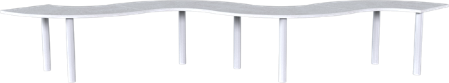 Pluto Dining Table - Wave 6.2m