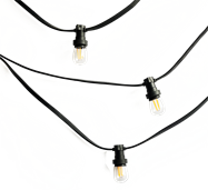 LED Festoons - 20m with small clear globes