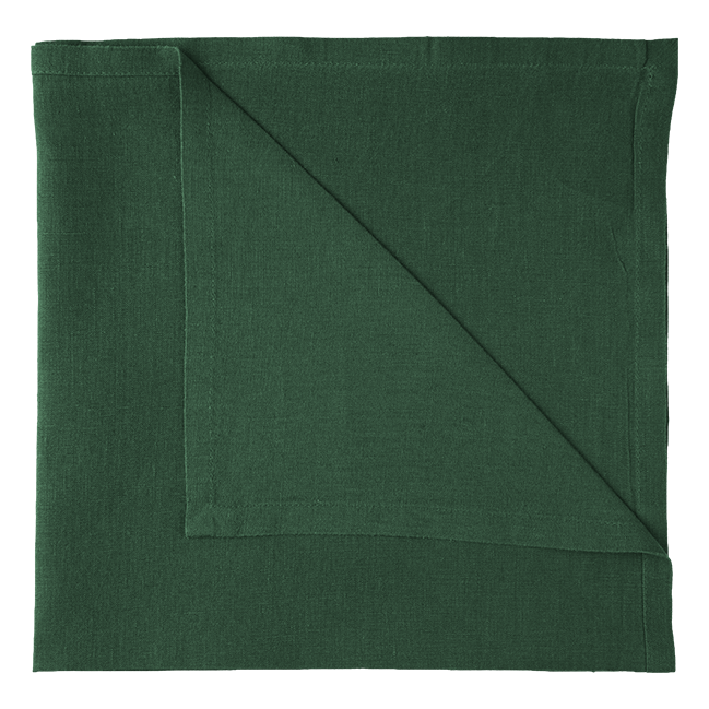Pure Linen Napkin - Forest Green