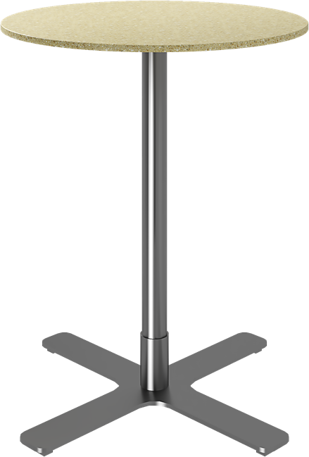 Stainless Plus Cafe Table - 60cm Rd