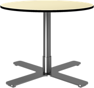 Stainless Plus Side Table Round