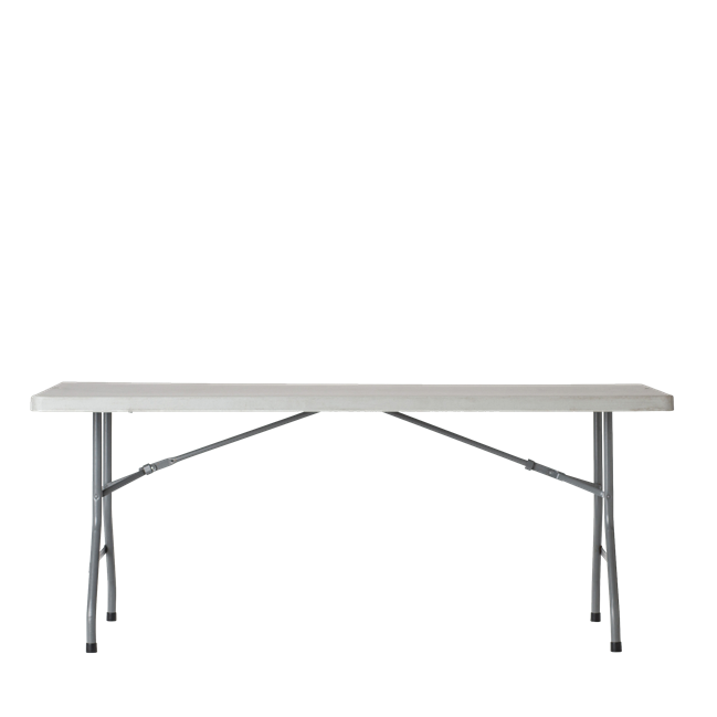 Trestle Table - Poly - 182 x 75cm Rect