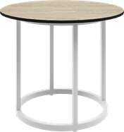 White Arc Side Table