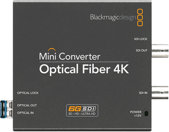 SDI - Fibre Convertor, Bi-Directional 4K Feed