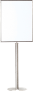 Sign Holder and Stand - Stainless - Large Portrait